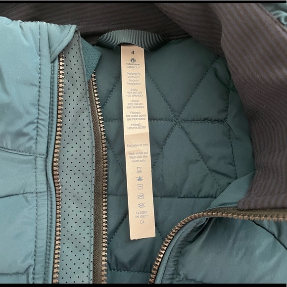 Lululemon Fluffed Up Down Vest Alberta Lake Teal - Picture 5 of 10